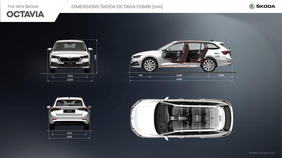 Схема Skoda Octavia Combi 2020 года  (WW) (фото 40 из 69)